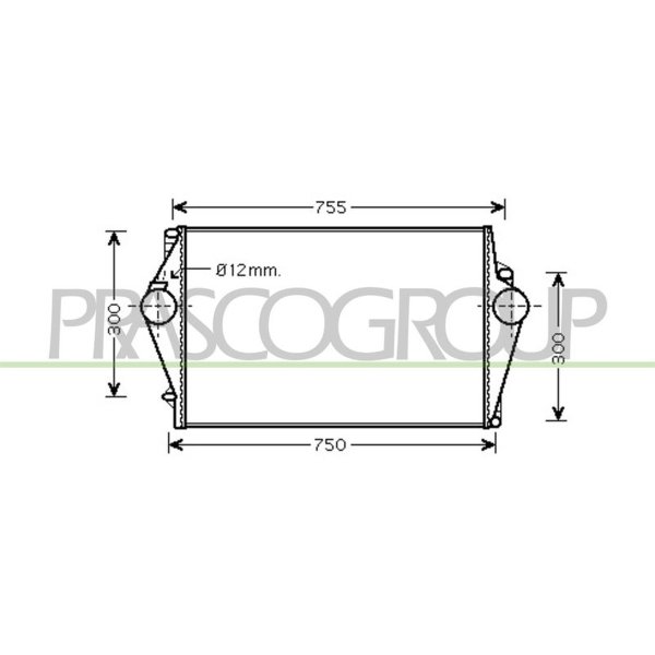 Intercooler PRASCO for VOLVO V70 II
