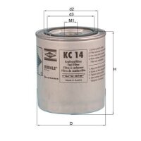 Screw-on fuel filter Ø 93.2 mm MAHLE suitable for...