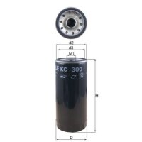 Screw-on fuel filter Ø 108.3 mm MAHLE suitable for e.g. VOLVO FMX