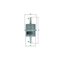 Kraftstofffilter Partikelfilter MAHLE für ABARTH RITMO