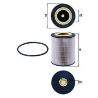 Kraftstofffilter Filtereinsatz 73mm MAHLE für VOLVO...