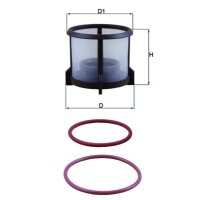 Cleaning fuel filter insert Ø 50 mm MAHLE suitable for e.g. MAN TGS