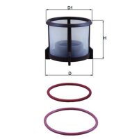 Kraftstofffilter Filtereinsatz 50mm MAHLE für...