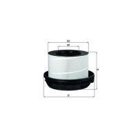 Luftfilter Filtereinsatz MAHLE für MERCEDES