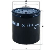Screw-on oil filter Ø 76 mm MAHLE for MOTO GUZZI...