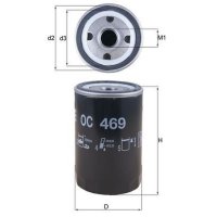 Oil filter screw-on filter 76mm KNECHT for MG MG ZT-T