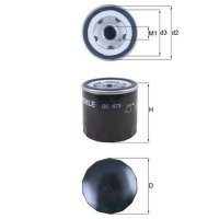 Ölfilter Keilrippenriemenscheibe 110mm MAHLE...