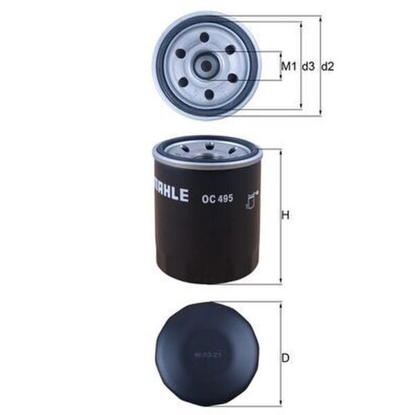Ölfilter Anschraubfilter MAHLE für COLT VI