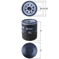 Ölfilter Filtereinsatz MAHLE für ALFA ROMEO 6