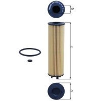 Oil filter filter insert 47.5mm KNECHT for SKODA OCTAVIA...
