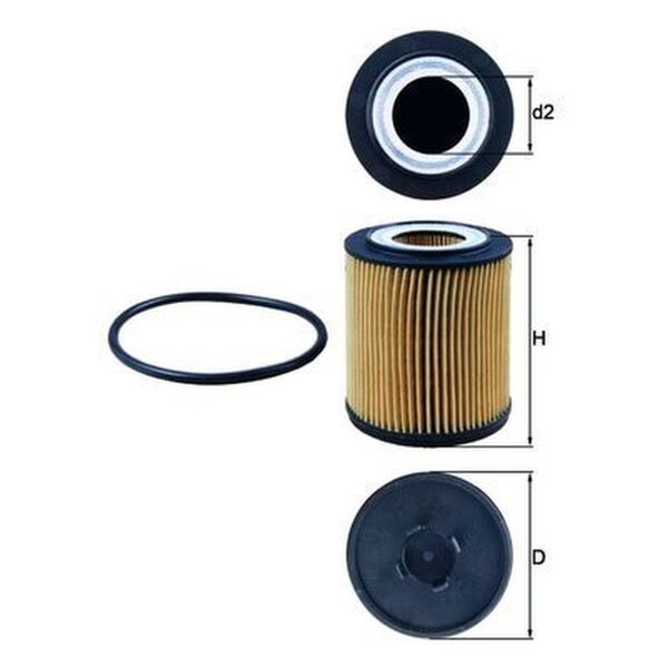 Ölfilter MAHLE für CADILLAC CTS