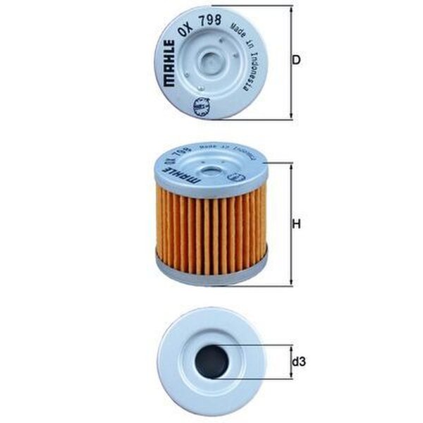 Ölfilter MAHLE für DR-Z