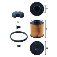 Harnstofffilter Anschraubfilter MAHLE für DAF MAN...