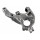Steering Knuckle Wheel Suspension rear axle left METZGER for e.g. AUDI TT