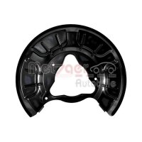 Spray Plate Brake Disc rear right sheet steel METZGER for...