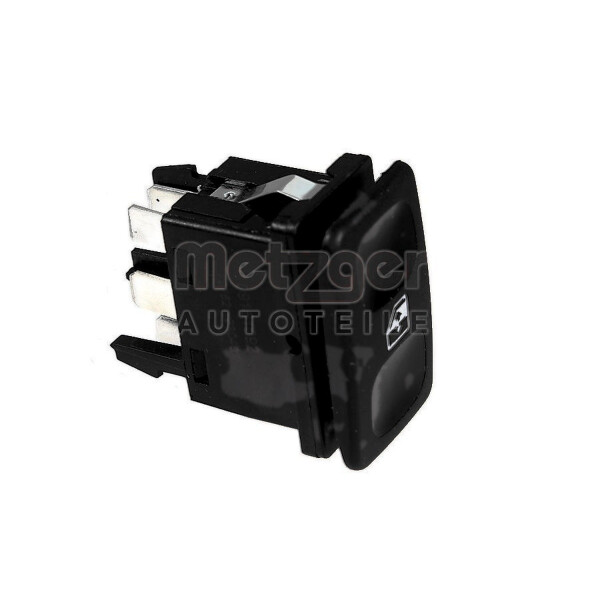 Schalter Fensterheber vorne 6-polig schwarz METZGER für u.a. VW GOLF