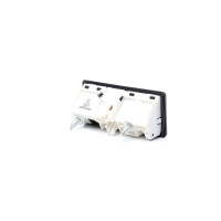 Tailgate Handle with microswitch plastic black METZGER for e.g. AUDI A3