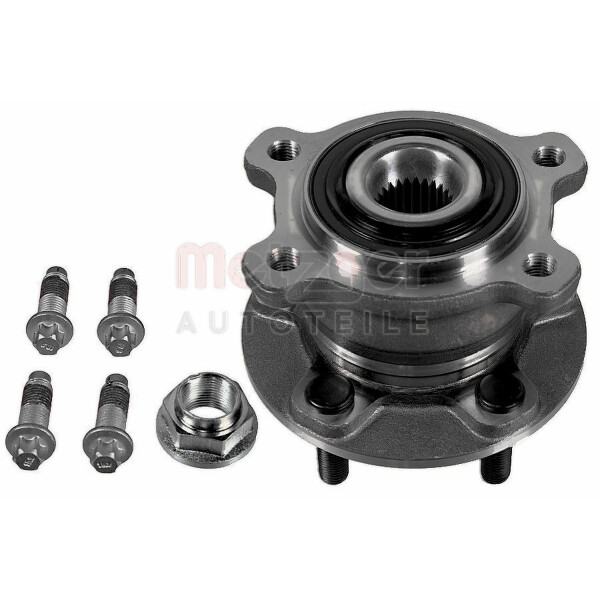 Wheel Bearing Set rear axle right Ø 136 mm METZGER for e.g. FORD KUGA