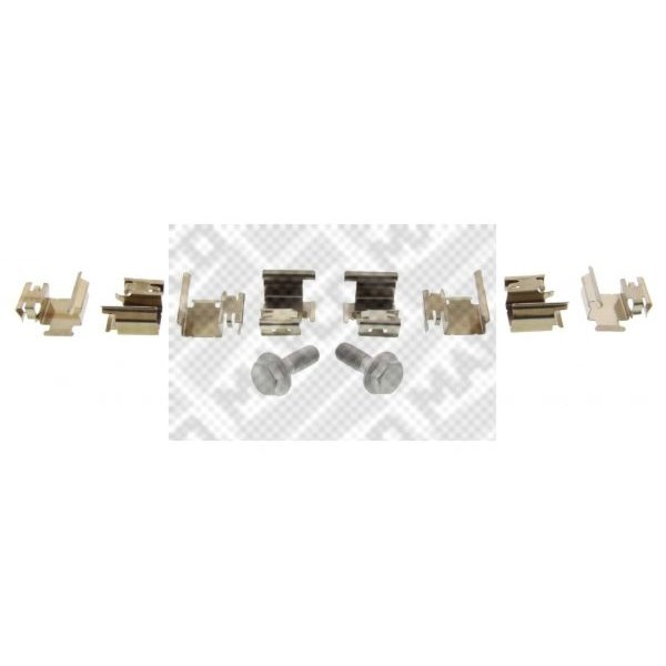 Accessory set disc brake pads MAPCO for ALFA ROMEO MITO
