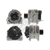 Generator with V-ribbed belt pulley 56mm MAPCO for SKODA...