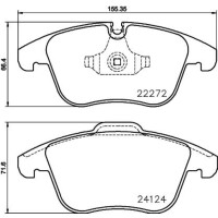 Brake pad set disc brake 20 mm BREMBO suitable for e.g....