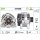 Generator 58mm with V-ribbed belt pulley VALEO for CITROËN BERLINGO /