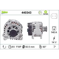 Generator 51mm with freewheel pulley VALEO for VW...