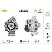 Generator 50mm with V-ribbed belt pulley VALEO for FORD...