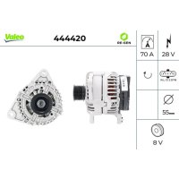 Generator 55mm with V-ribbed belt pulley VALEO 444420