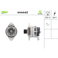 Generator with V-ribbed belt pulley VALEO 444443