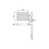 Heat exchanger interior heating VALEO for HONDA CIVIC VII