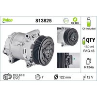 Klimakompressor 122mm mit PAG-Kompressoröl VALEO...