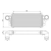 Intercooler VALEO for MERCEDES GL-CLASS (X164)