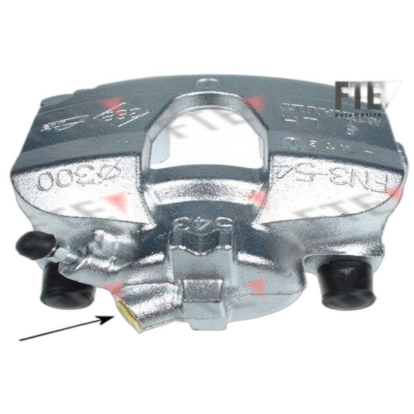 Brake caliper front axle left grip saddle Ø 54 mm FTE for e.g. RENAULT SCÉNIC