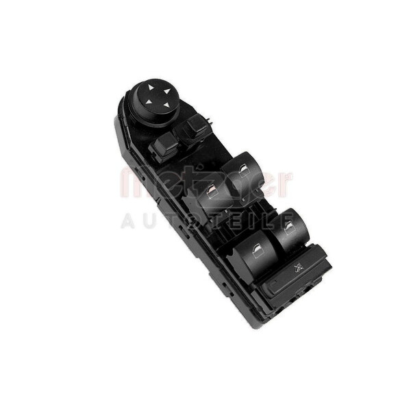 Power Window Switch 4-pin black METZGER suitable for e.g. BMW 5 Series