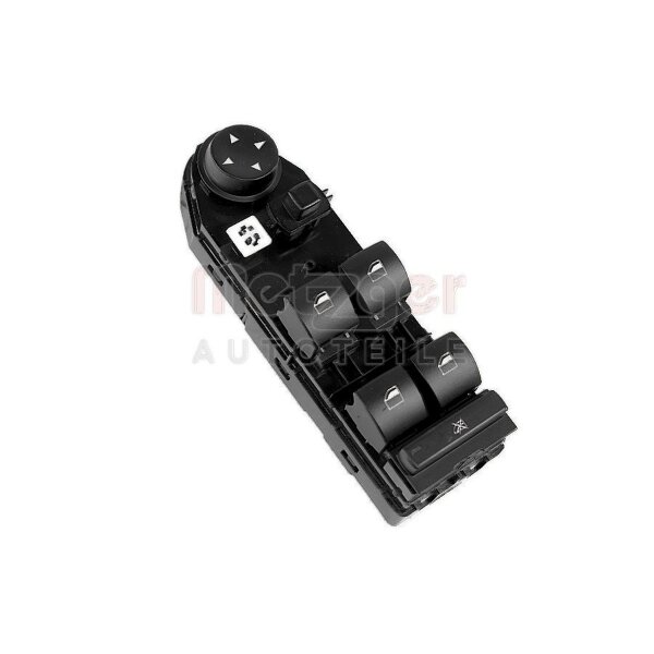 Power Window Switch 4-pin black METZGER IAM-Expertise suitable for BMW X3