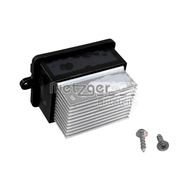Resistor Interior Blower 6-pin 12 V METZGER for e.g. PEUGEOT 3008