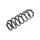 Suspension Spring rear axle coil spring TRISCAN for e.g. VW GOLF