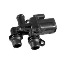 Coolant Control Valve 3-connections 2-pole METZGER for...