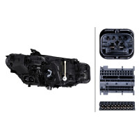 Headlight left 12 V LED Matrix HELLA suitable for BMW 3 Series