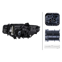 Headlight right 12 V LED Matrix HELLA suitable for BMW 3 Series