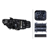 Headlight left 12 V LED Matrix HELLA suitable for BMW 3 Series