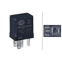 Relay Operating Current 24 V NO contact 4-pole HELLA universal for vehicles