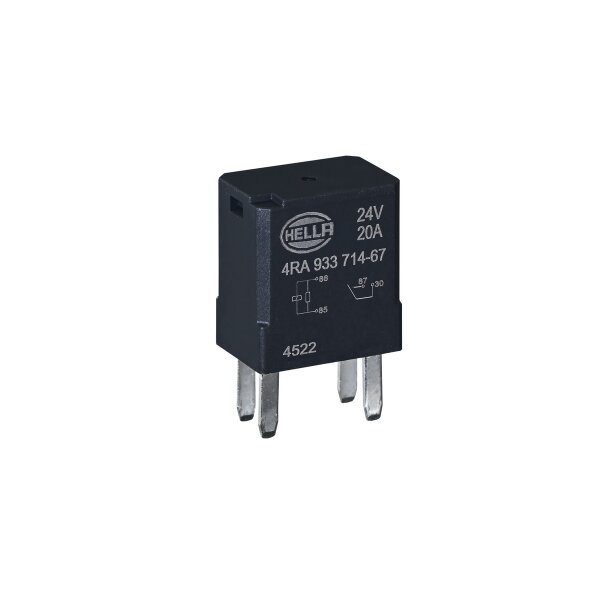 Relay Operating Current 24 V NO contact 4-pole HELLA universal for vehicles