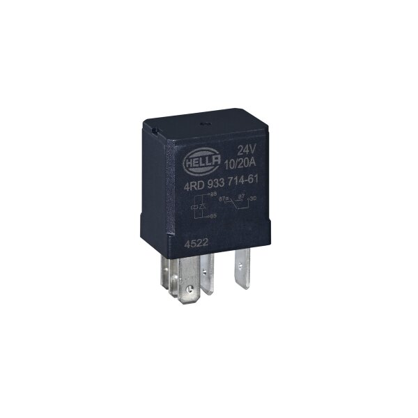 Relay Operating Current 24 V changeover contact 5-pole HELLA for vehicles