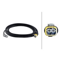 Wheel speed sensor 2-pole inductive sensor 2,030 mm cable HELLA