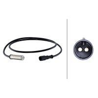Sensor Raddrehzahl 2-polig Induktivsensor 1.040 mm Kabel HELLA