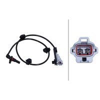 Wheel Speed Sensor 2-pole inductive sensor HELLA for TOYOTA FORTUNER