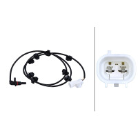 Wheel Speed Sensor 2-pole inductive sensor HELLA for TOYOTA FORTUNER