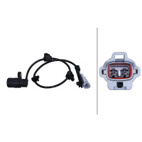 Wheel Speed Sensor 2-pole inductive sensor HELLA suitable for TOYOTA